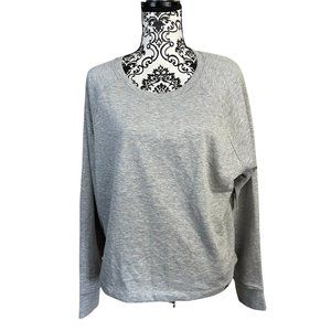 CIRCLE X | Women's Grey Cozy Raglan Sleeve Sweatshirt Medium